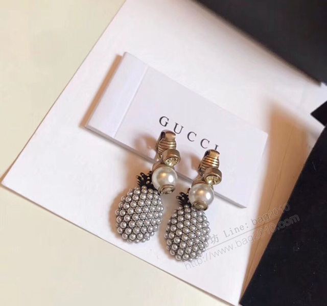 GUCCi飾品 古馳鳳梨耳夾 Gucci耳飾耳環  zgbq1140